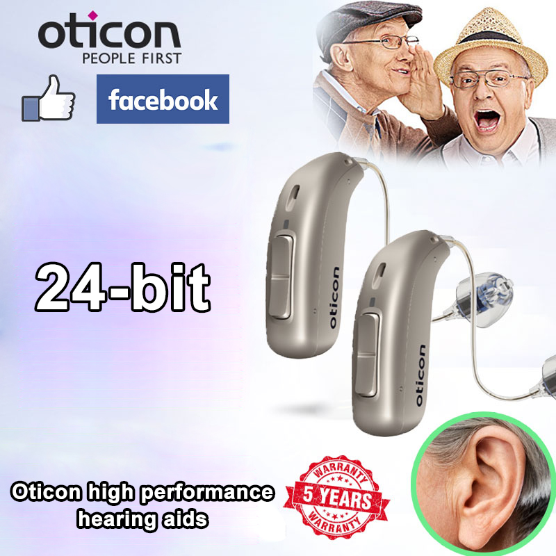 [O pereche de aparate auditive] [Potrivit persoanelor cu pierdere moderată a auzului] Oticon Smart Hearing Aid, canal pe 24 de biți